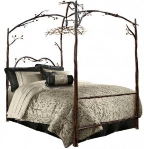 letto a baldacchino albero