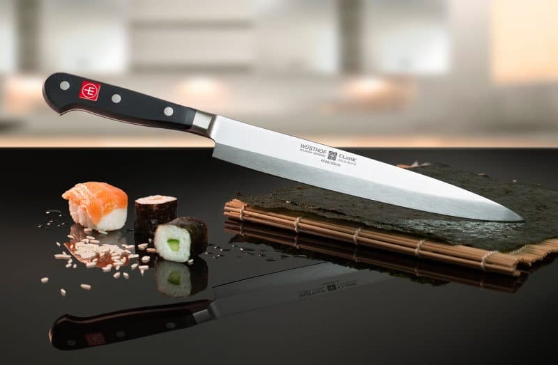 coltello sushi stuoia