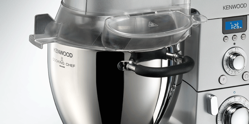 Kenwood KM096 Cooking Chef Impastatrice Planetaria, con Frullatore e Food Processor, 1500 W, Alluminio Pressofuso, Grigio