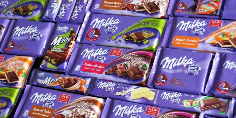 milka vari mucca lilla marche di cioccolato