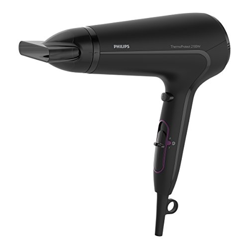 Philips HP8230/00 ThermoProtect Asciugacapelli, 2100 W, Nero