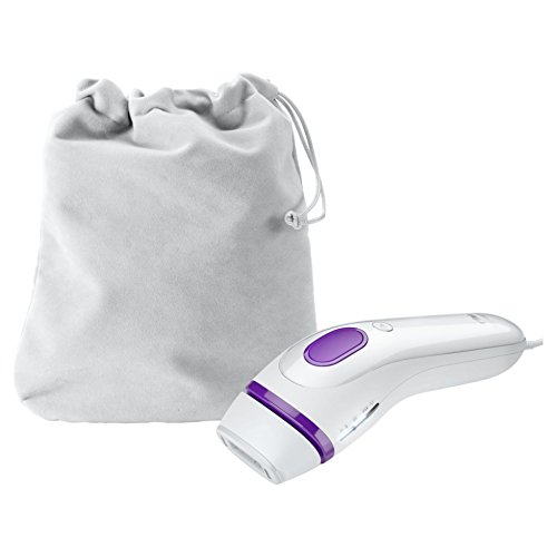 Braun Silk-expert 3 BD 3005 Epilatore Luce Pulsata Bianco/Viola, Epilazione Definitiva dei Peli Visibili a Casa + Custodia