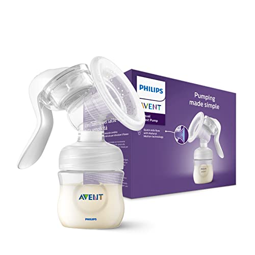 Tiralatte manuale Philips Avent - Tiralatte a mano singolo a estrazione facile senza BPA (modello SCF430/01)