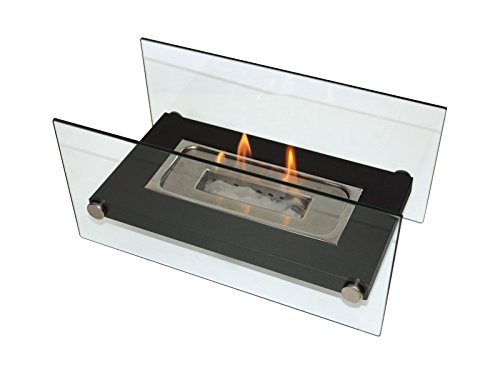 PURLINE ONIROS Biocamino da tavolo Biocamino portatile a bioetanolo Caminetto portatile per interni ed esterni con bruciatore in acciaio inox
