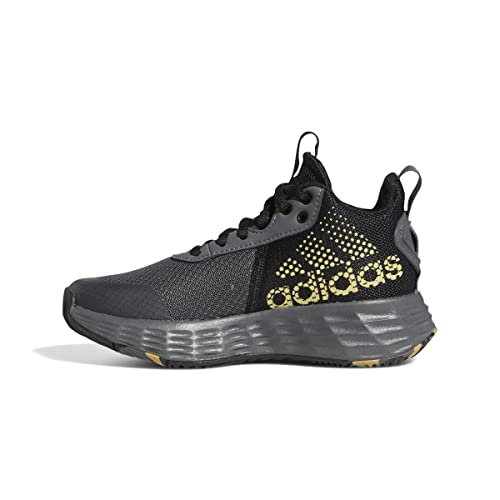 adidas OWNTHEGAME 2.0 K, Sneaker, Grey Five/Matte Gold/Core Black, 35 EU
