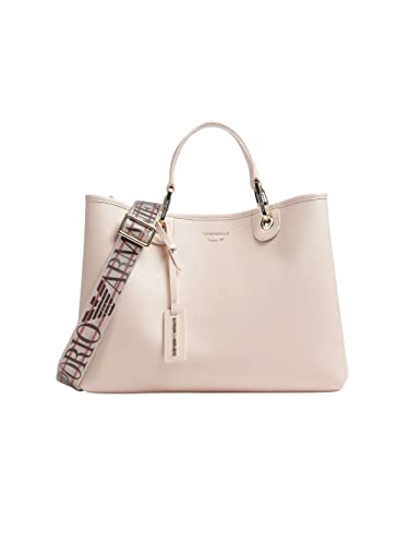 Emporio Armani Borsa shopper a mano con logo Y3D165 YFO5B nude/dark brown