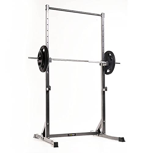 Fulmen Sport Gabbia Squat, Squat Rack Sviluppato-Sdraiato Barra di Trazione Multifunzionale - Pull up Bar