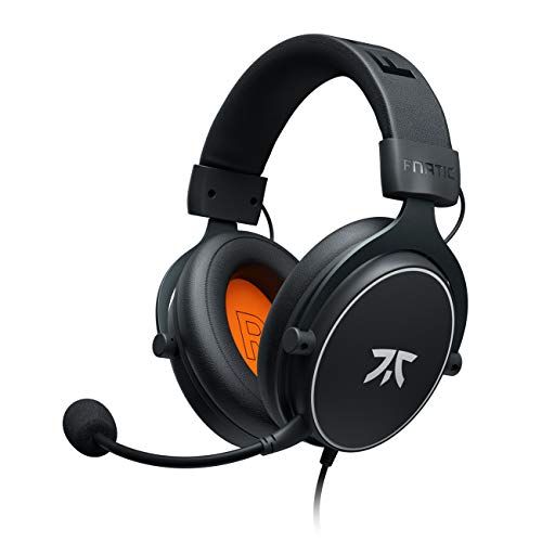 Fnatic REACT - Cuffie da gioco per Esports con driver da 53mm, struttura in metallo, suono stereo preciso, microfono staccabile, Jack da 3.5mm [PC, PS4, PS5, XBOX ONE, XBOX SERIES X] [playstation_4]