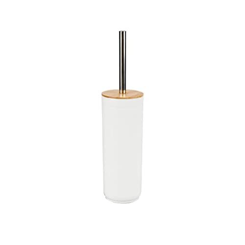 Scopino per il Bagno Bambù polipropilene (9,5 x 39 x 9,5 cm) Bianco