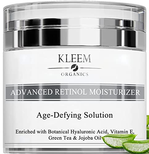Crema Viso Antirughe Acido ialuronico con Retinolo e Collagene - Eletta Miglior Crema Antirughe Donna e Uomo per Rughe, Macchie Scure e Linee Sottili - Crema Viso Acido Ialuronico Rassodante 50ml