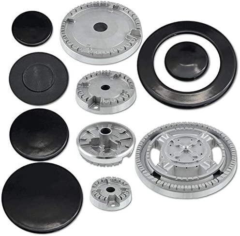 jpshop Kit Piattelli con Bruciatori Cucina Piano Cottura Ariston Nardi Franke con Tripla Corona