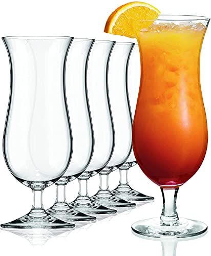 Sahm Hurricane Set di bicchieri da cocktail (6 pezzi) – 470 ml – ideale come set di baristi, frappè o come bicchiere per gelato