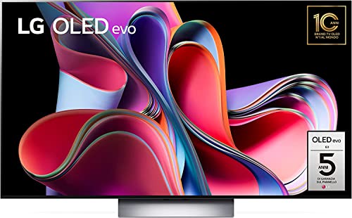 LG OLED evo 65'', Smart TV 4K, OLED65G36LA, Serie G3 2023, Design One Wall, Processore α9 Gen6, Brightness Booster Max, Dolby Vision, Wi-Fi 6, 4 HDMI 2.1 @48Gbps, VRR, ThinQ AI, webOS 23