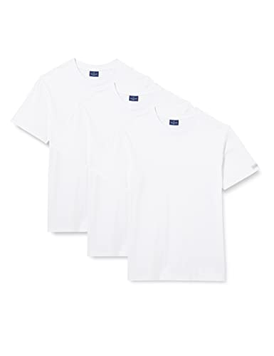 Navigare 513 Maglietta intima, Bianco, Large (Taglia produttore:5), Pacco da 3, Uomo