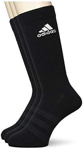 Adidas Cushioned, Calzini Uomo, Nero/Bianco, L