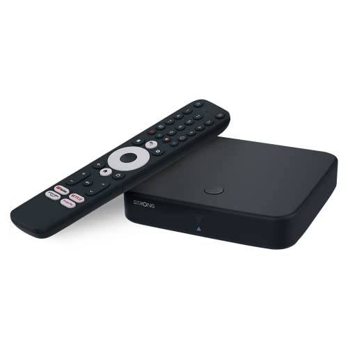 Strong SRT420 4K UHD 2 IN 1 SMART TV BOX ANDROID E DECODER DVB-T2 per vedere i tuoi programmi preferiti Netflix, DAZN, Prime Video