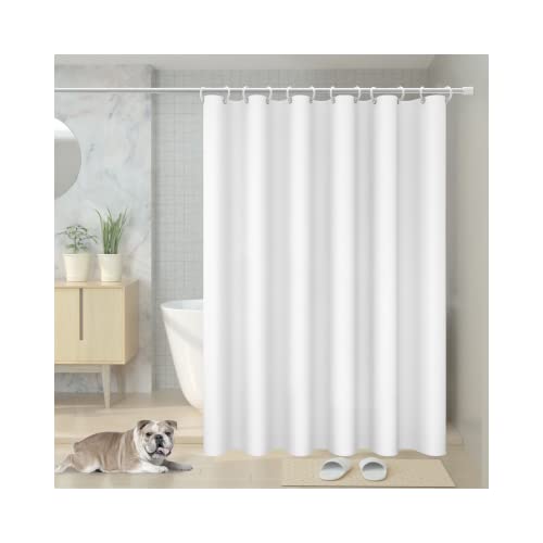 Vinabo Tenda Doccia 180 x 200 cm,Tenda Doccia Antimuffa Provvista di 12 Anelli,Tenda da Doccia Senza Trapano, Tenda da Doccia in Tessuto di PEVA Impermeabile Lavabile in Lavatrice