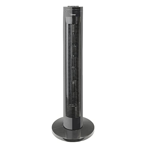 bimar VC78 Ventilatore a Colonna 80 cm Elettronico con Telecomando e Timer. Ventilatore a Torre a 3 Velocità e 3 Modalità di Funzionamento, Oscillazione Automatica Destra e Sinistra, Motore 45W