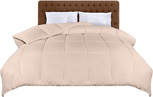 Utopia Bedding Piumone - Primavera/Estivo Piumino -Piumino Letto Matrimoniale - Trapunta Matrimoniale Estivo 100% Microfibra in Fibra Cava (Primavera/Estivo (220x240 cm, Beige)