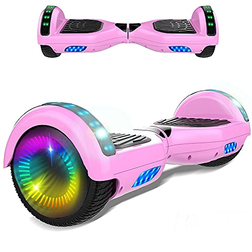 Magic Vida Hoverboard - 6.5 "- Bluetooth - Motore 500 W - velocità 15 KM/H - LED - Hoverboard autobilanciati - per Bambini e Adulti - Rosa