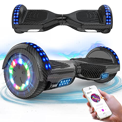 RCB Hoverboard 6.5 inch Auto-bilanciato Hover Board con Colorato luci sulle Ruote e Bluetooth, Il miglior Regalo per Bambini e Adolescente