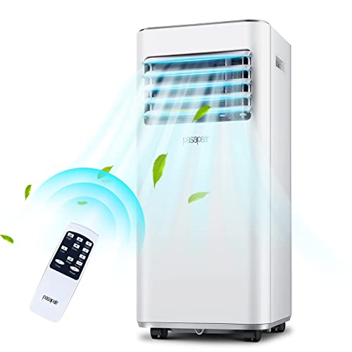 Condizionatore Portatile,9000BTU/h,2.5KW,33㎡/88m³,3-in-1 Aria Climatizzatore Portatile,Raffreddamento,Ventilatore,Deumidificazione,65 Decibel Basso Rumore per Casa,24H Timer