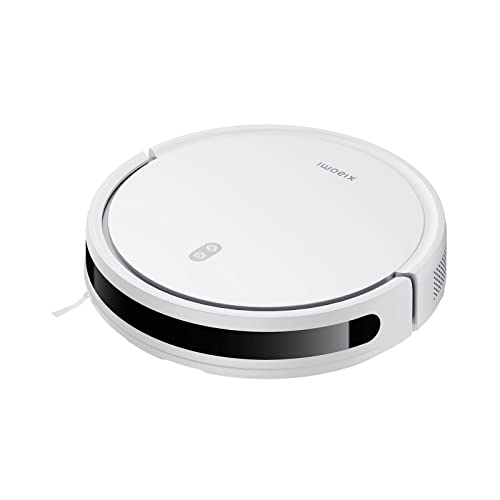 Xiaomi Robot Vacuum E12, Robot Aspirapolvere e Lavapavimenti, Potenza Aspirazione 4.000Pa, Batteria da 2600mAh, 3 Livelli Regolazione Acqua, Slim Design, Xiaomi Home App, Smart Google Home e Alexa