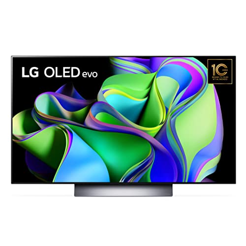 LG OLED evo 48'', Smart TV 4K, OLED48C34LA, Serie C3 2023, Processore α9 Gen6, OLED Dynamic Tone Mapping Pro, Dolby Vision, Dolby Atmos, 4 HDMI 2.1 @48Gbps, VRR, Alexa, ThinQ AI, Wi-Fi, webOS 23