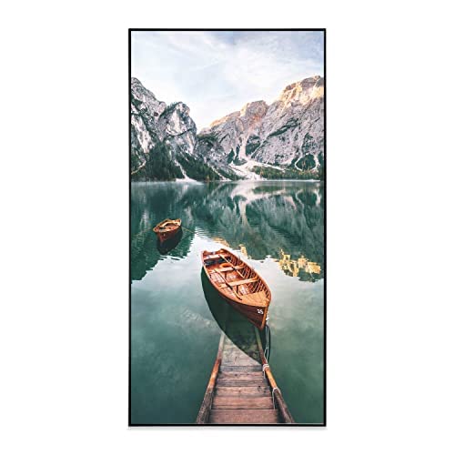 Klarstein Air Art Smart Stufa Elettrica Basso Consumo, Termoconvettore Elettrico da Parete 700W con Controllo IoT/WiFi App, Termosifone Elettrico a Muro, Pannello Radiante Infrarossi, Senza CO2
