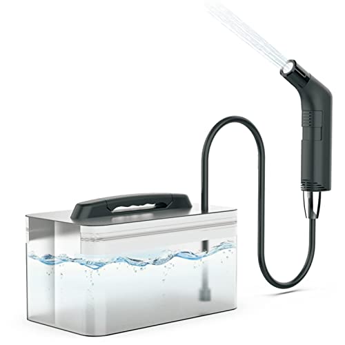 Bidet portatile, bidet elettrico, 2,3 l, da viaggio, per WC, attività all'aperto, campeggio, bottiglia spray a mano, bottiglia perineale, per donne e bambini, cura del corpo in gravidanza (nero)