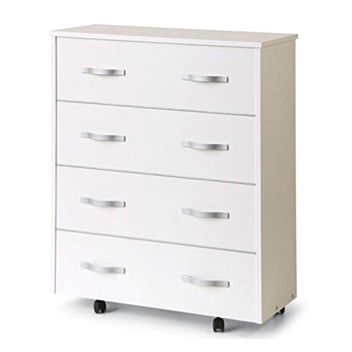 KLESIA Mobile letto con rete ortopedica pieghevole misure 100H x 85 x 36, giroletto con letto singolo estraibile (Bianco)