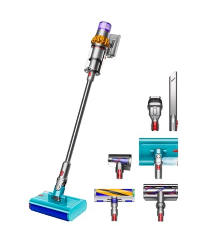 Dyson V15 Detect Submarine Aspirapolvere senza fili – Aspirapolvere a batteria, filtro HEPA, senza fili, senza sacchetto, inclusi panni per la cura del pavimento, blu notte/rame..
