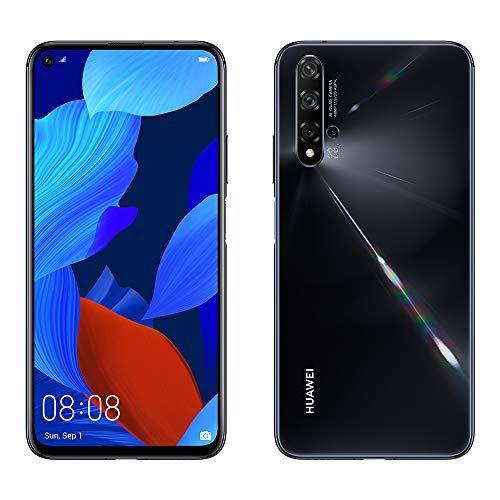 Huawei Nova 5t Smartphone 6.26" 6 GB RAM + 128 GB ROM, Dual Sim, Nero