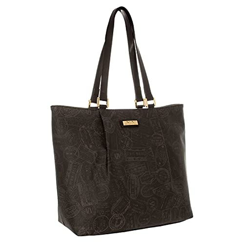 ALV by Alviero Martini - Borsa Shopping bag impermeabile in PVC con inserti in ecopelle per Donna