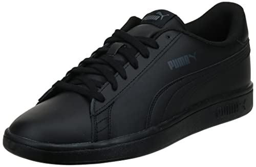 PUMA Unisex Adults' Fashion Shoes SMASH V2 L Trainers & Sneakers, PUMA BLACK-PUMA BLACK, 42