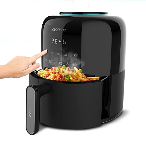 Cecotec Air Fryer Cecofry Pixel 2500 Touch. 1200 W, capacità 2,5 L, 6 programmi, controllo digitale, timer, manico del corpo e tocco freddo, piedi antidisdain, tecnologia PerfectCook.
