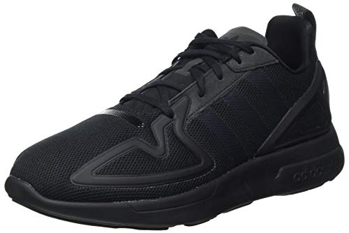 adidas ZX 2K Flux, Scarpe da Ginnastica Uomo, Core Black/Core Black/Shock Pink, 40 2/3 EU