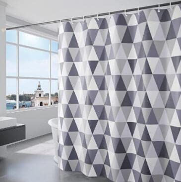 MICTREE Tenda da Doccia 180 x 180 cm in Tessuto Poliestere, Tende da Bagno Impermeabile Lavabile, Tenda Doccia Appesantita ad Asciugatura Rapida con 12 Ganci