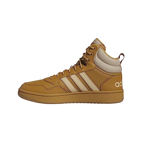 adidas Hoops 3.0 Mid Lifestyle Basketball Classic Fur Lining Winterized, Shoes (Football) Uomo, Beige (Mesa/Magic Beige/Mesa), 44 EU