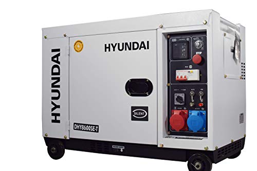 Hyundai HY-DHY8600SE-T Generatore Diesel Insonorizzato Full Power