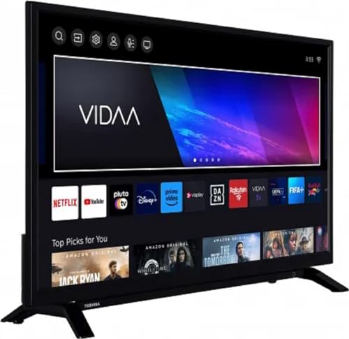 Toshiba 32WV2363DA - Smart TV da 32 Pollici, HD, DVB-T2, Vidaa, Nero