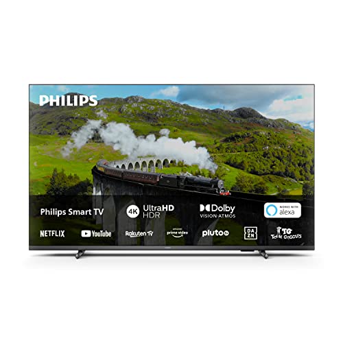 PHILIPS PUS7608 139 cm (55 pollici) Smart 4K LED TV, 60Hz, Pixel Precise Ultra HD & HDR10+, Dolby Vision & Dolby Atmos, SAPHI, Altoparlanti 20W, Compatibile con Assistente Google & Alexa