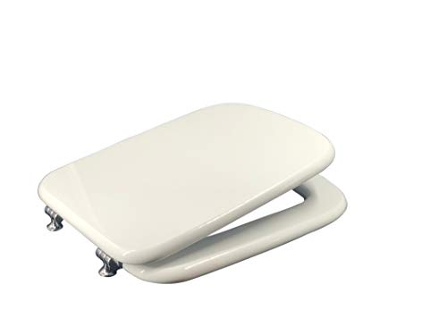 Si Dolomite EM804 Sedile Copriwater Dedicato, MDF, Bianco Lucido, 44 x 36 x 4 cm