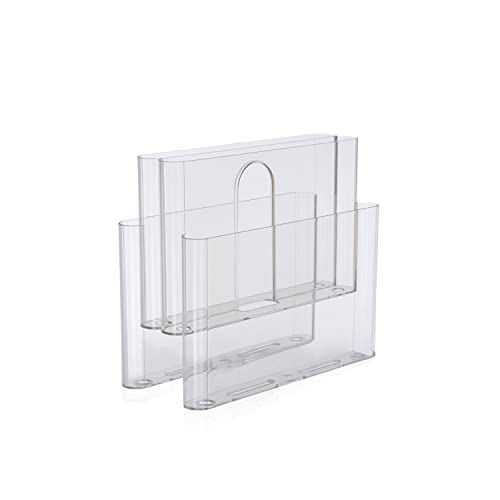 Kartell Magazine Rack Portariviste, Cristallo, 18.5 x 34.5 x 40 cm