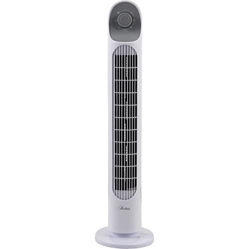 ARDES | AR5T800 Ventilatore Verticale Altezza 81 cm con 3 Intensità e Oscillazione Automatica della Torretta da Pavimento o Piano Ventilatore Torre Bianco