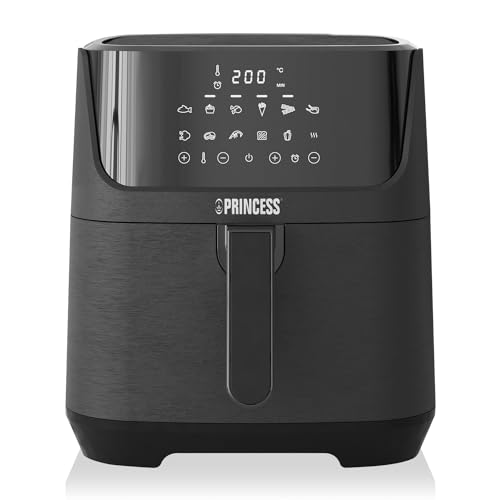 Princess Friggitrice ad Aria XXXL, 1800 watt, 6.5 litri, Separatore per Alimenti, 12 programmi di cottura, Schermo digitale [Esclusiva Amazon]