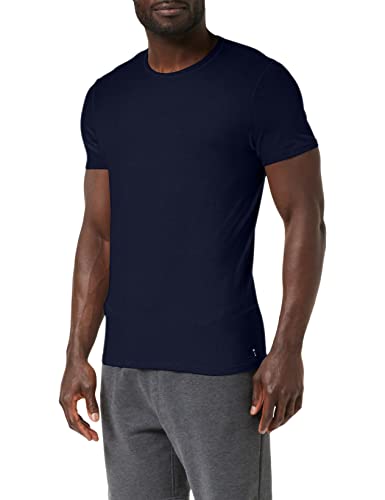 LVB T-Shirt Girocollo Stretch Cotton Uomo, Blu, 4/M