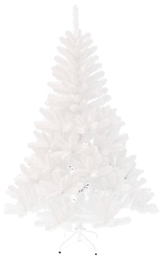 Black Box Trees 1002409-01 Albero di Natale artificiale Sapporo, altezza 215 cm, diametro 127 cm 805 rami, bianco