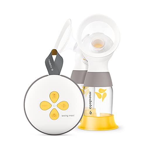 Medela Swing Maxi Tiralatte Elettrico Doppio, Ricaricabile tramite USB, Più Latte in Meno Tempo, con Coppe PersonalFit Flex e Tecnologia di Medela 2-Phase Expression