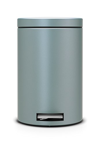 Brabantia, Secchio della Spazzatura con Pedale, 12 l, Metallic Mint